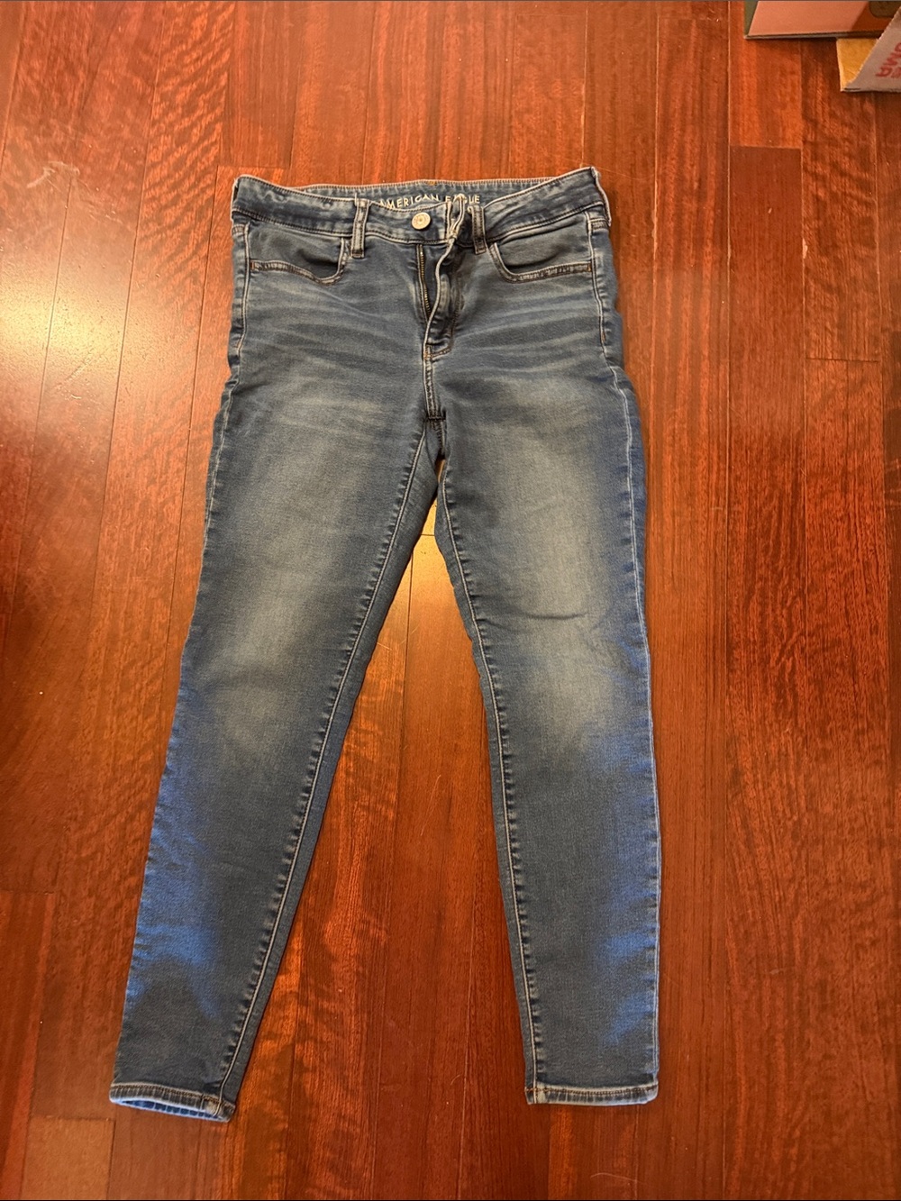 American Eagle Outfitters Women’s Blue Skinny Jeans - Faded Wash